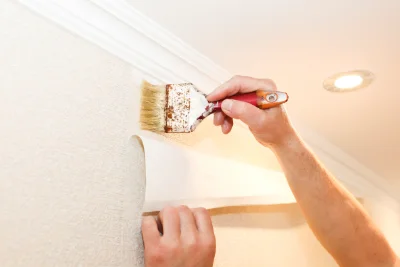 Pose de papier peint à Ghisoni — revêtements muraux et toiles de verre